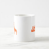 キリン(オレンジ)が大好き コーヒーマグカップ (中央)