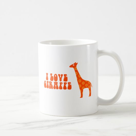 キリン(オレンジ)が大好き コーヒーマグカップ (右)