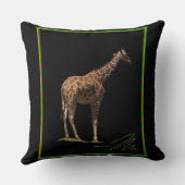 キリン・オン・ブラック クッション (裏面)