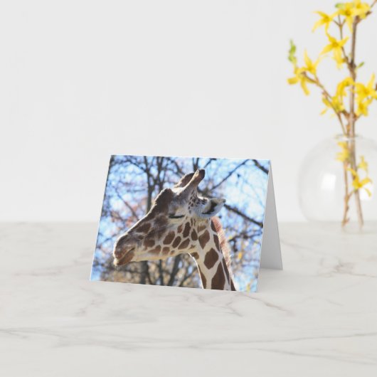 キリン カード (黄色い花)