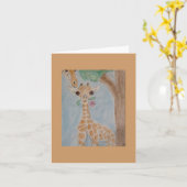 キリン カード (黄色い花)