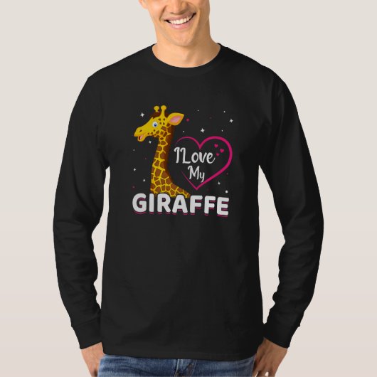 キリン・キリンの恋人おもしろいが好き Tシャツ (正面)