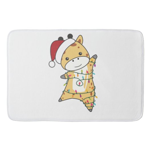 キリン・クリスマスキリン冬季動物 バスマット (正面)