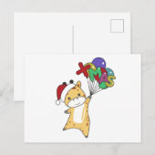 キリン・クリスマスキリン冬季動物 ポストカード (正面/裏面)