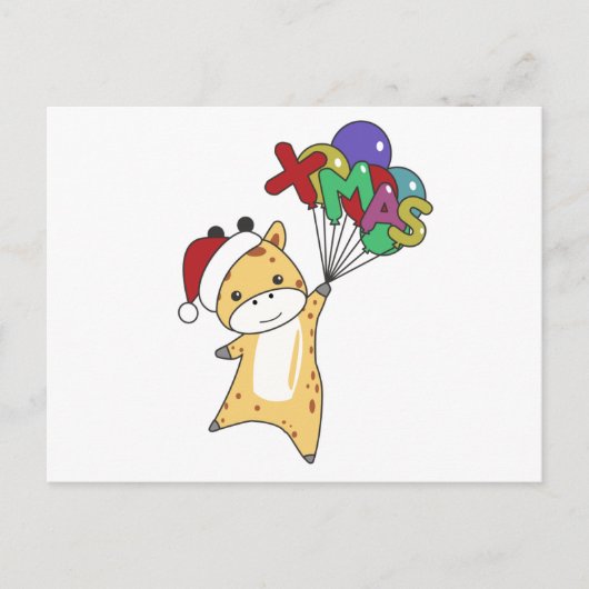 キリン・クリスマスキリン冬季動物 ポストカード (正面)