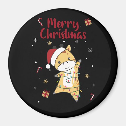 キリン・クリスマスキリン冬季動物 マグネット (正面)