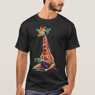 キリン ゲーム アニマル ビデオゲーム 楽しい Tシャツ