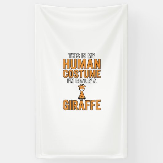 キリン コスチューム ベクター Tシャツ デザイン_1 横断幕 (縦)