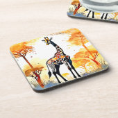 キリン・サバンナ・アート コースター (左側)