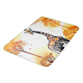 キリン・サバンナ・アート バスマット (アングル)