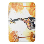 キリン・サバンナ・アート バスマット (正面縦)