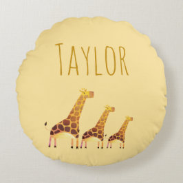 キリン・サファリの冒険 ラウンドクッション