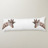 キリン・サファリの動物パーソナライズされた名 ボディピロー (裏面)