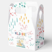 キリン・サファリ動物ボーイベビーシャワー フェイバーボックス (オープン)