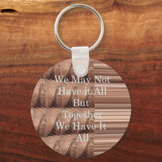 キリン・サファリ・ハクナ・マタタを織り上げて キーホルダー (正面)