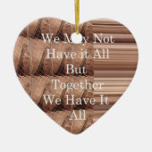 キリン・サファリ・ハクナ・マタタを織り上げて セラミックオーナメント (正面)