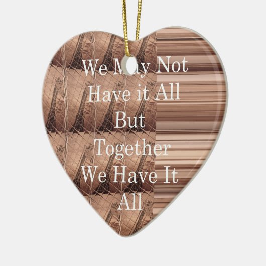 キリン・サファリ・ハクナ・マタタを織り上げて セラミックオーナメント (左)