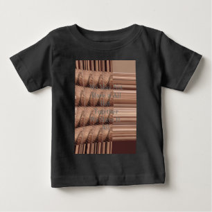 キリン・サファリ・ハクナ・マタタを織り上げて ベビーTシャツ