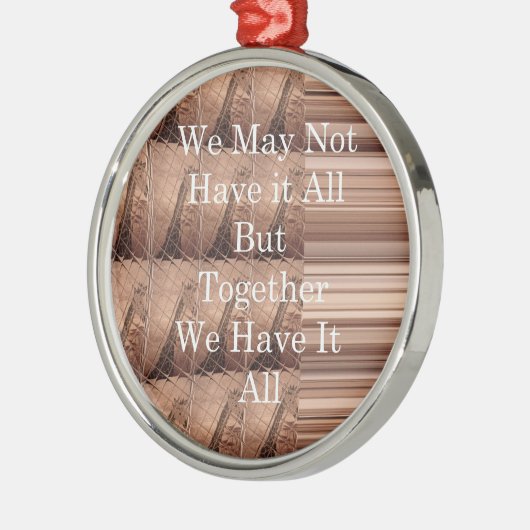 キリン・サファリ・ハクナ・マタタを織り上げて メタルオーナメント (左)