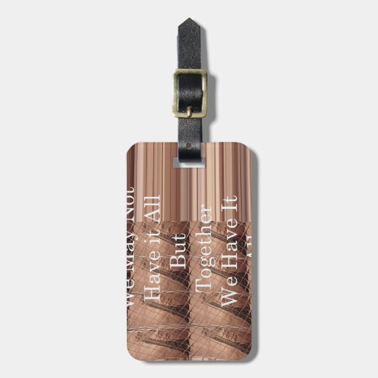 キリン・サファリ・ハクナ・マタタを織り上げて ラゲッジタグ (正面縦)