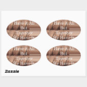 キリン・サファリ・ハクナ・マタタを織り上げて 楕円形シール (シート)