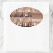 キリン・サファリ・ハクナ・マタタを織り上げて 楕円形シール (バッグ)