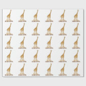 キリン・サファリ ラッピングペーパー (フラット)