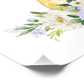 キリン、サファリ、紫の花男女兼用、 フォトプリント            (角)