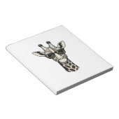 キリン サングラス レトロ風 彫刻Tシャツ_1 ノートパッド (アングル)