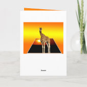 キリン サンシャイン ハッピー バースデー グリーティング カード (裏面)