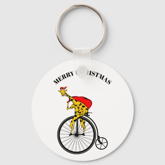 キリン・サンタクロース・クリスマス キーホルダー (正面)