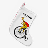 キリン・サンタクロース・クリスマス スモールクリスマスストッキング (正面 (吊り時))