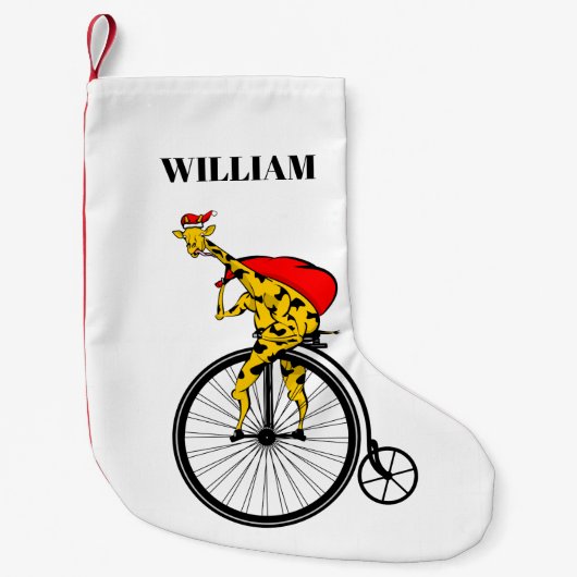 キリン・サンタクロース・クリスマス スモールクリスマスストッキング (正面)