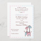 キリン·ジェンダー·リビール·招待状 招待状 (正面/裏面)