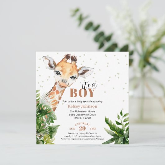 キリン・ジャングルサファリベビーの散水 招待状 (スタンド正面)