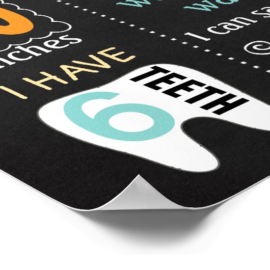 キリン・ジャングル動物園動物誕生日標識 ポスター (角)