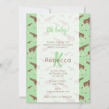 キリン ジャングル サファリ 動物 ベビーシャワー