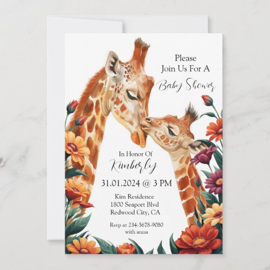 キリン・ジョイ愛のサファリ 招待状 (正面)