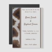 キリン·スイッティング·マグネティック·セーブ·ザ·デート·カード (正面/裏面)