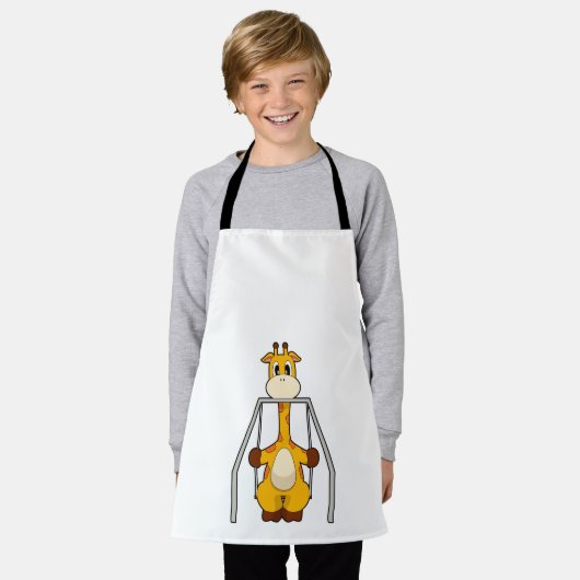 キリン・スイング エプロン (着用した状態)