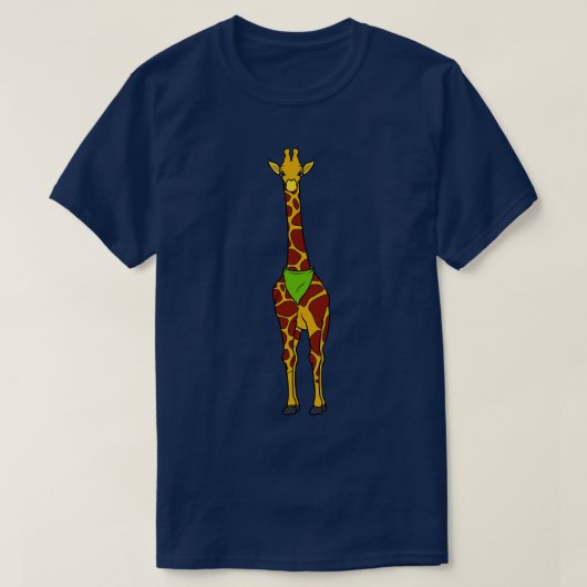 キリン(スカーフ付) 2 Tシャツ (デザイン正面)