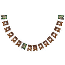 キリン&スキンプリントハッピーバースデーバンティング旗