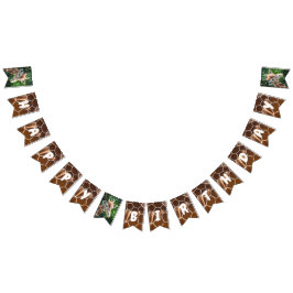 キリン&スキンプリントハッピーバースデーバンティング旗 バンティングフラッグ