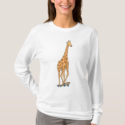 キリン・スケーター・スケートボード Tシャツ (正面)