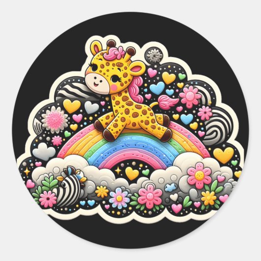 キリン・ステッカー ラウンドシール (正面)