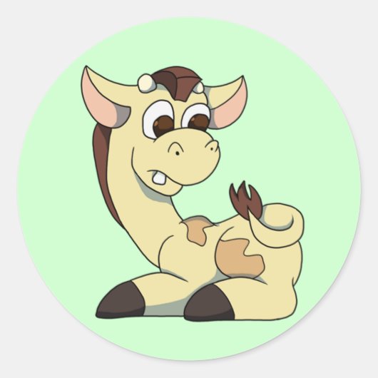 キリン・ステッカー ラウンドシール (正面)