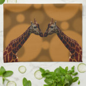 キリン・セルフ・リフレクション キッチンタオル (折り畳み)