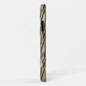 キリン&タイガープリント金ゴールドブルーシかわいらしック Case-Mate iPhoneケース (裏面/右)