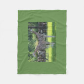 キリン・ツイン可愛いパーソナライズされた運命の運命の フリースブランケット (正面)