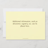 キリン ティール ベビーシャワー 招待状 (裏面)